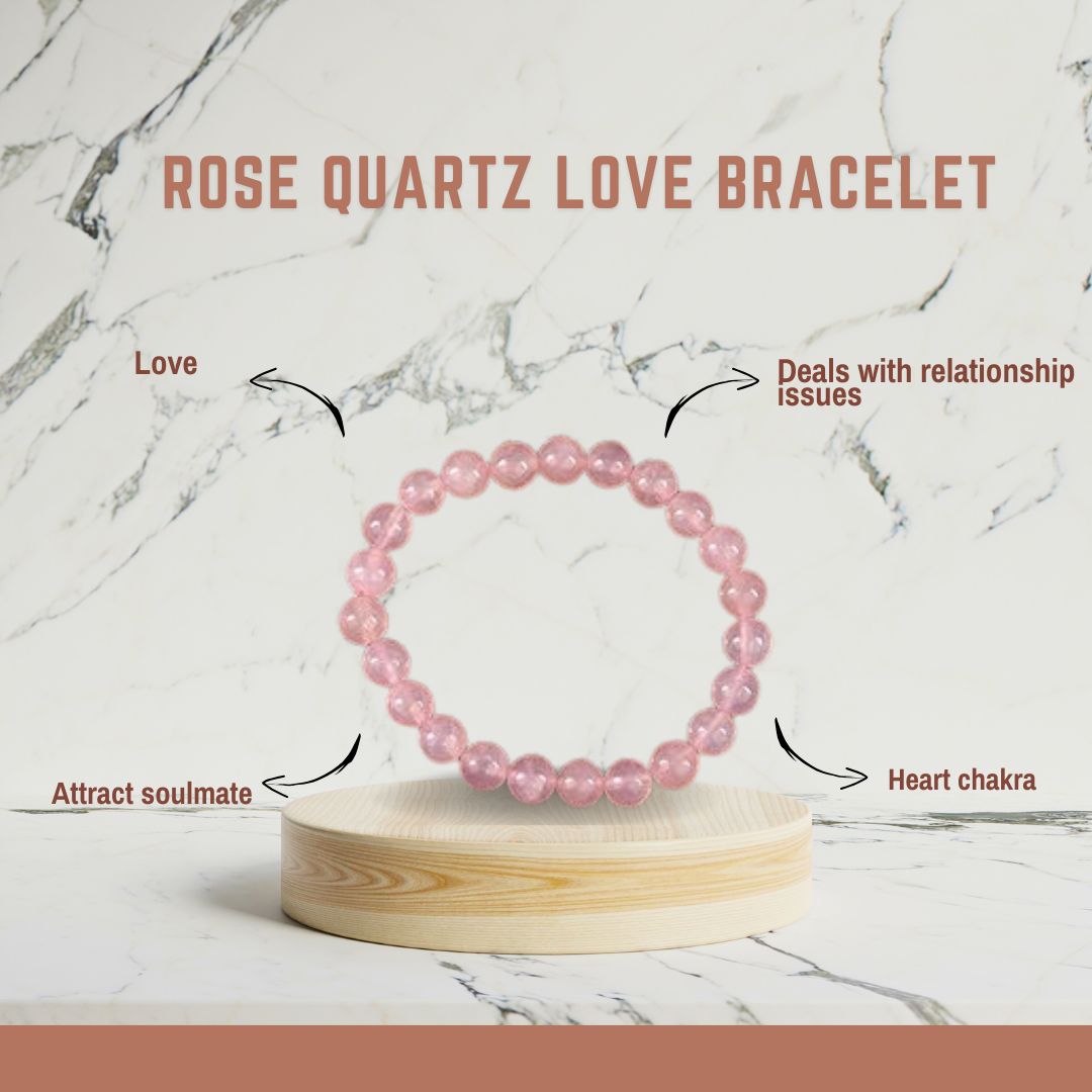 Rose Quartz Bracelet – Love • Self-Love • Heart Chakra