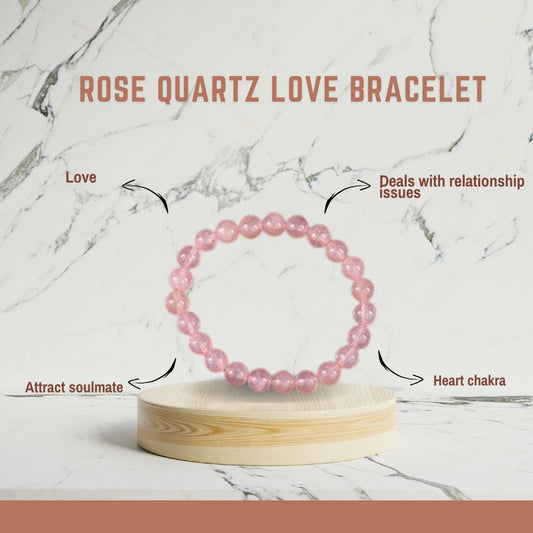 Rose Quartz Bracelet – Love • Self-Love • Heart Chakra